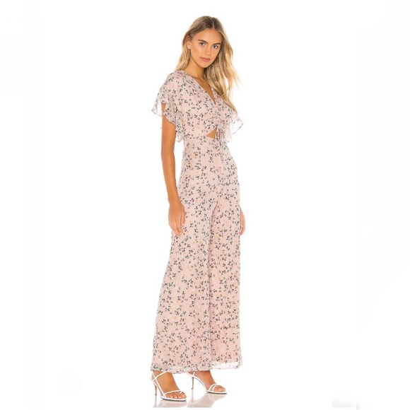TULAROSA Floral Darla Jumpsuit in Pink - Picture 2 of 7